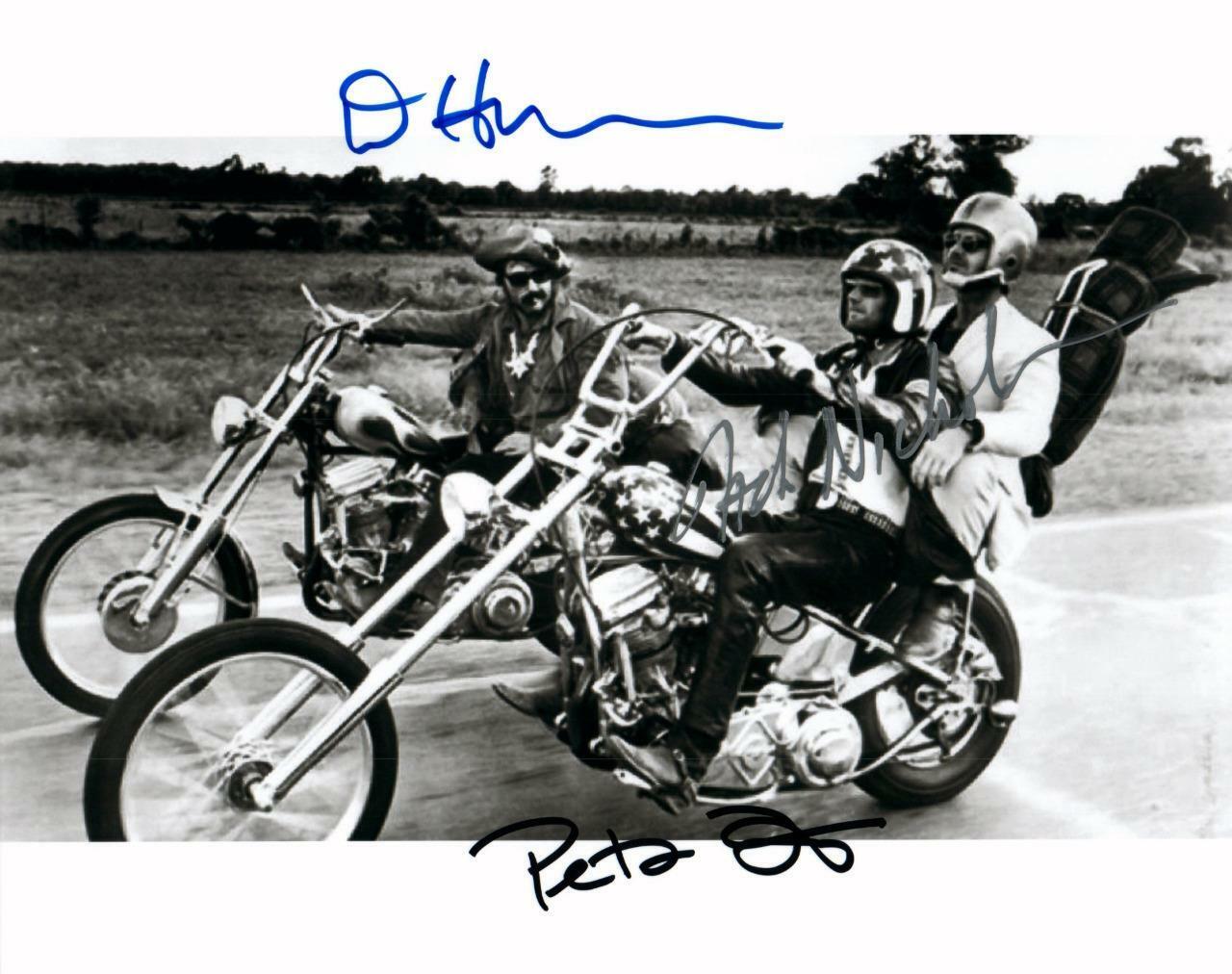 Peter Fonda Hopper Nicholson signed 8x10 Photo Poster painting with COA autographed Picture