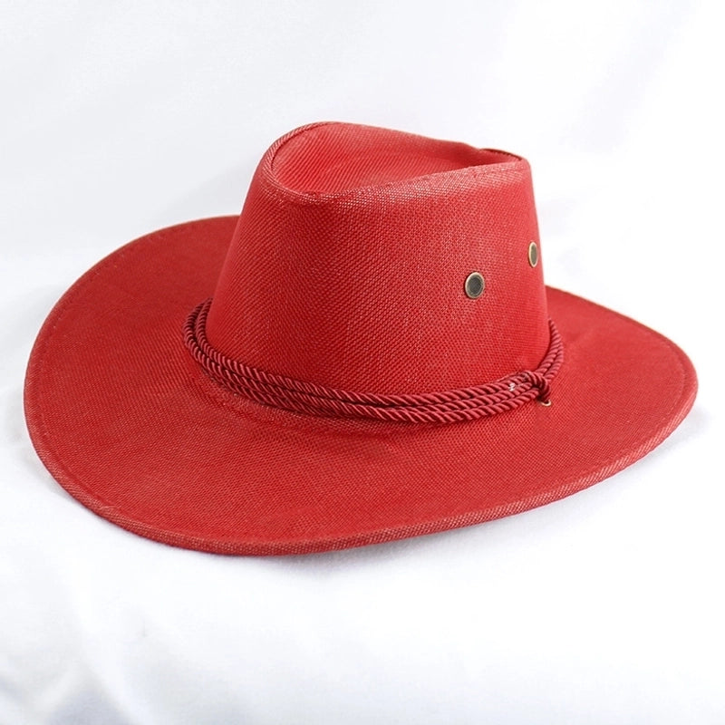 Western Denim Hat Men’s Double-sided Suede Large Brim Sun Hat Women’s Riding Hat Grassland United States