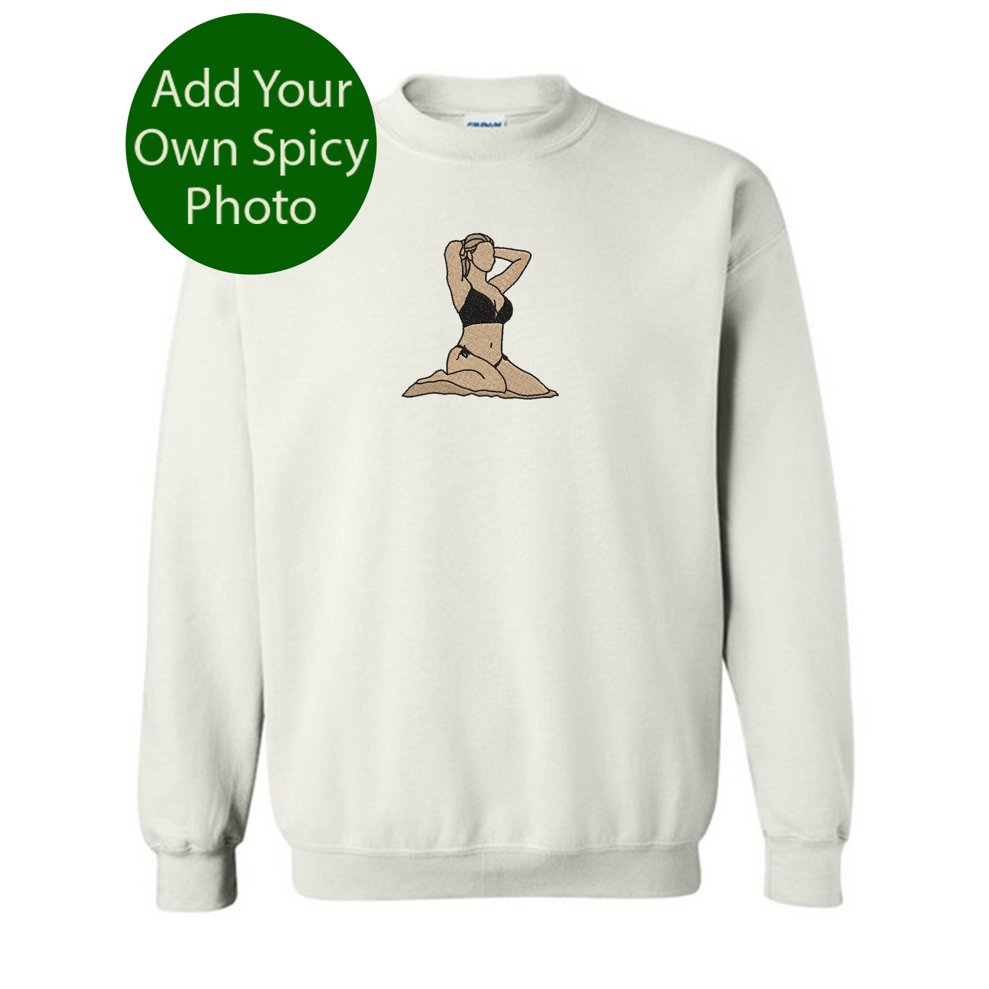 Loveyoufancy Personalized Embroidered Sweatshirt Hoodie Tee Spicy Picture Gift For Him
