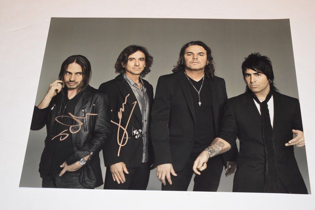 MANA Band Signed Autographed 16x20 Photo Poster painting Poster Juan Calleros Sergio Vallin COA