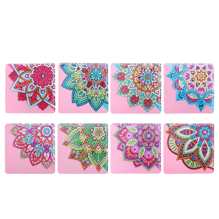 【Bookmark】DIY Diamond Art Bookmarks Art Craft 5D Leather Triangle for Beginner Adults Kids gbfke