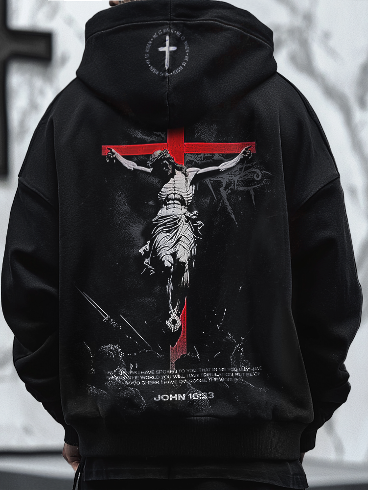 Shoptechwear Art Jesus Cross Easter Totem Unisex Casual Hoodie
