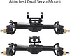 TRX4M Axles, Front & Rear Complete 216.4g +10mm Brass CNC Widen TRX4M Portal Axles with Lay-Down Servo Mount & Links for 1/18 RC Crawler Car TRX4M Upgrades