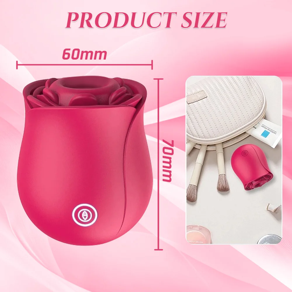 Eruption Rose 2-in-1 Slapping Sucking Clitoral Vibrator