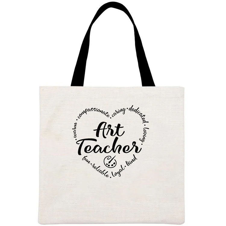 Art Teachers Printed Linen Bag