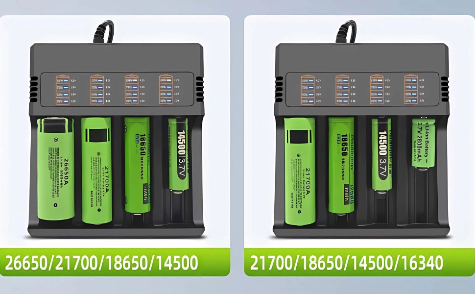 18650 Battery Charger 4 Bay