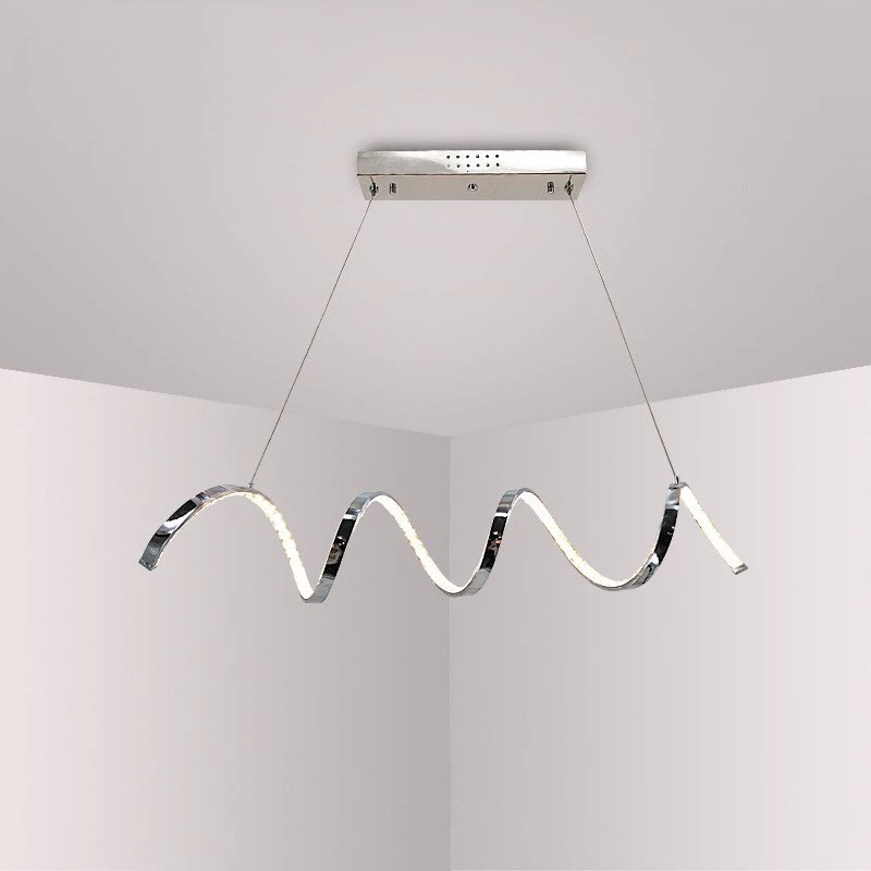 Modern LED Crystal Aluminum Pendant Lights Rotate Design Lampara Colgante Dining Room Living Room Lighting Luminarias
