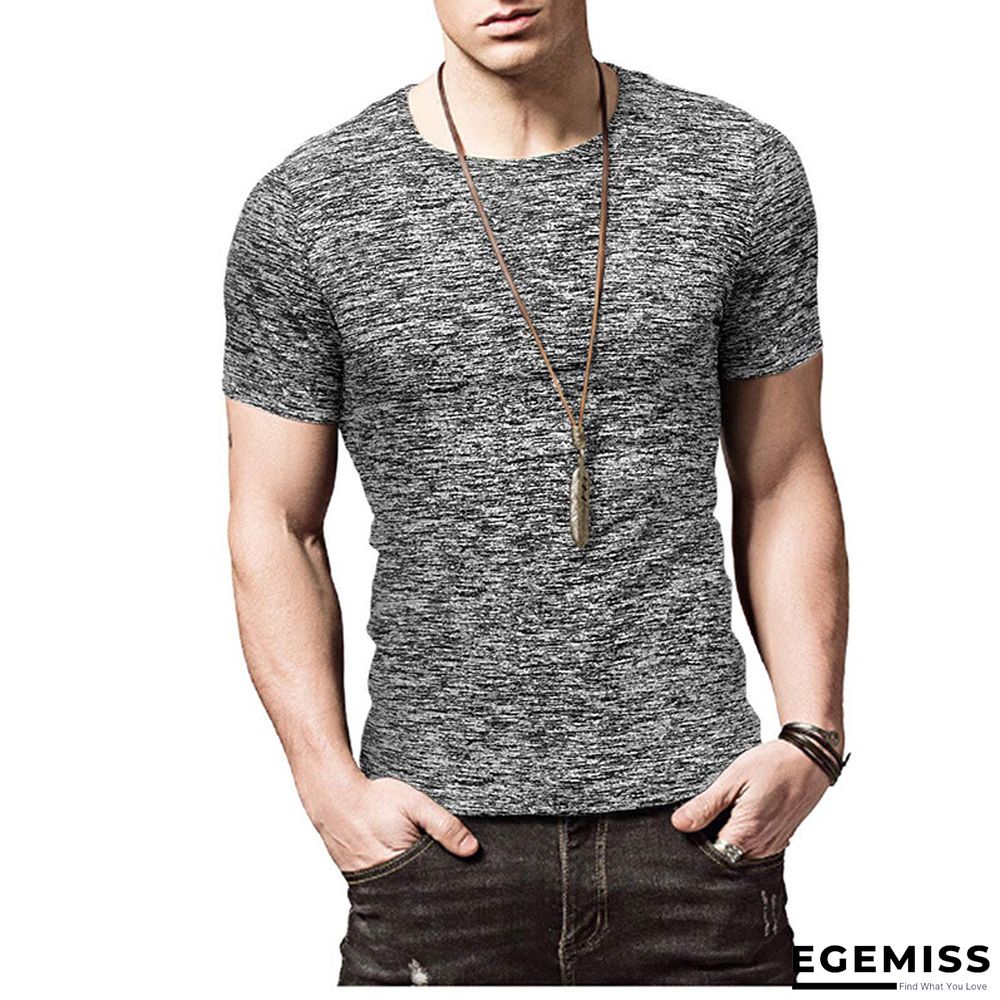 Summer Short-sleeved Men's T-shirt Sport Quick Dry Shirt with Round Neck | EGEMISS