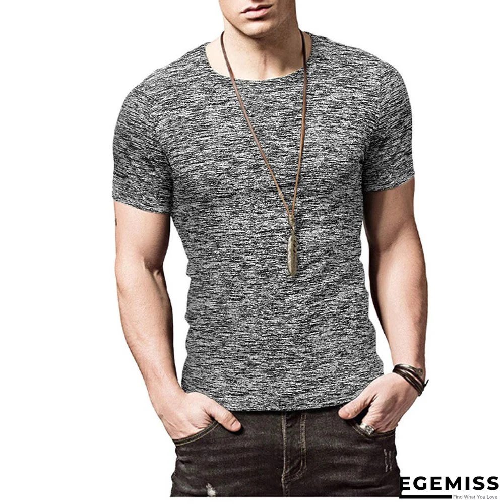 Summer Short-sleeved Men's T-shirt Sport Quick Dry Shirt with Round Neck | EGEMISS