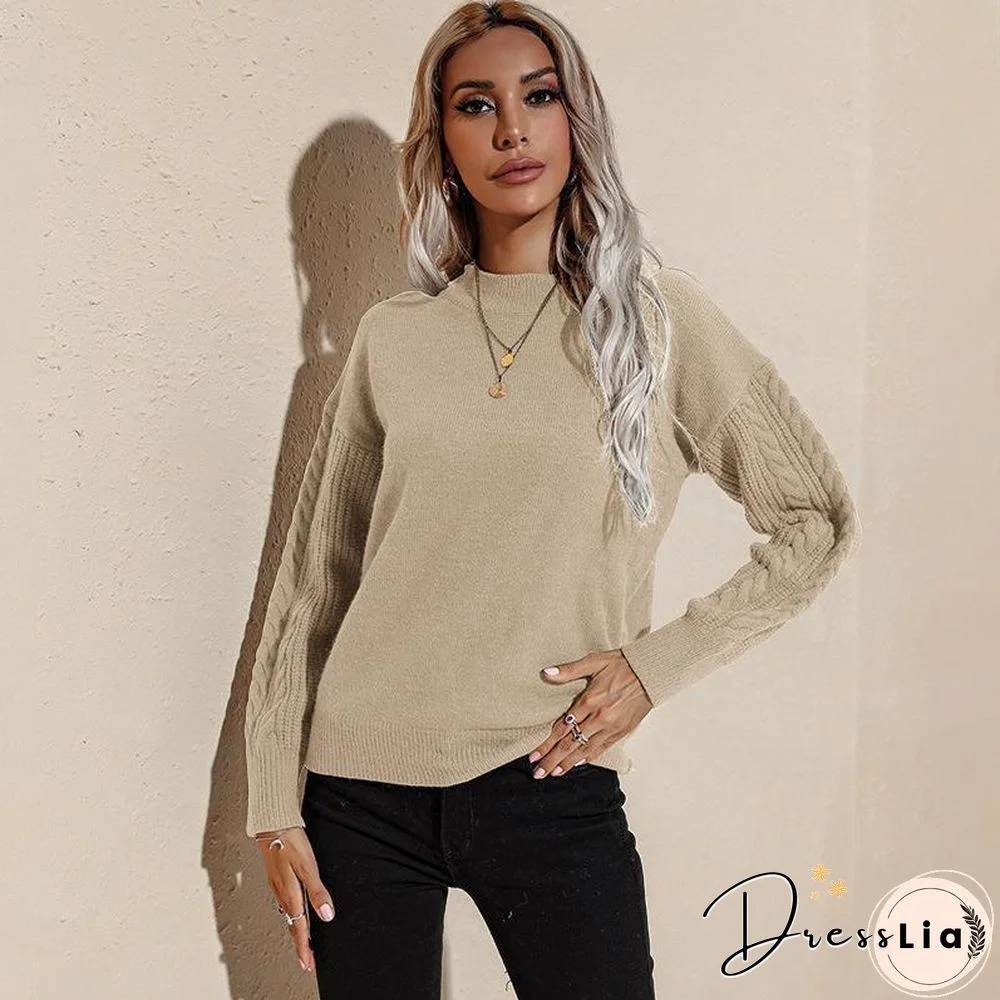 Winter Plain Sweater Top