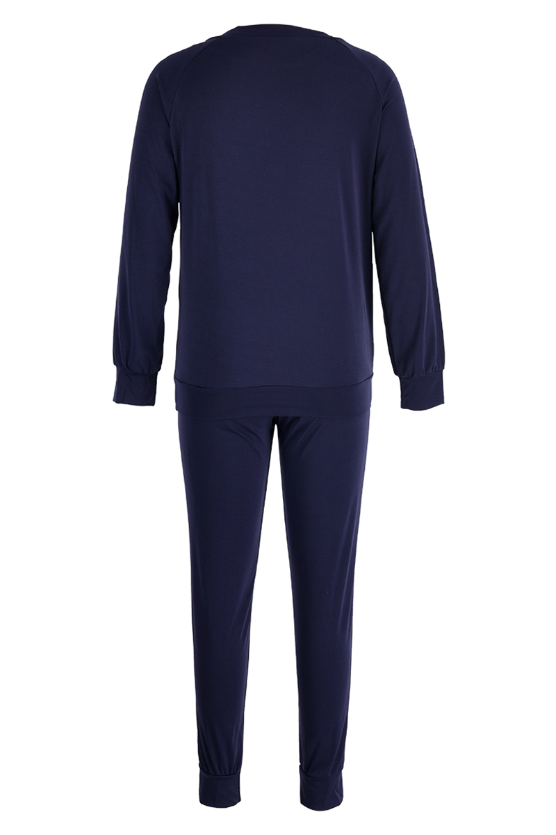 Rose Red Fashion Casual Print Patchwork O Neck Long Sleeve Two Pieces