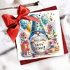 6Pcs Diamond Painting Birthday Gnome Diamond Painting Greeting Card for Adults Beginners