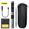 FNIRSI HS-02A 100W Portable Corded Soldering Iron Kit, 3-Speed ​​Rapid Heating, 330-100&deg;F, 3 Preset Temperatures, 6 F245 Soldering Tips, Smart Digital Soldering Pen Tool, Suitable for Electronics Repair