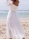 Hawaii Style Off-The-Shoulder Maxi Dress