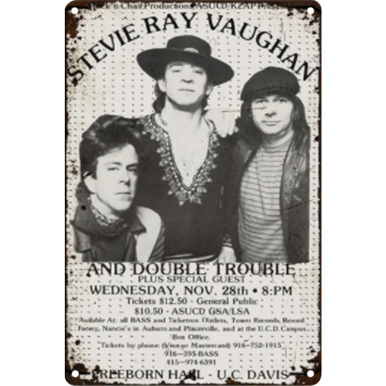 Stevie Ray Vaughan - Vintage Tin Signs/Wooden Signs 8*12Inch/12*16Inch