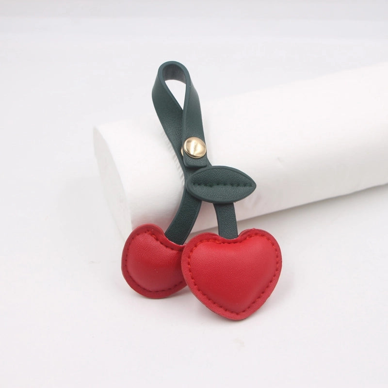 Pastoral Style Cherry Leather Bag High-end Pendant Cherry Retro Bag Keychain Hanging Ornaments