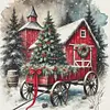 Christmas Scenery-11CT Stamped/Counted Cross Stitch 45*45cm/17.72*17.72in tapestrymarket