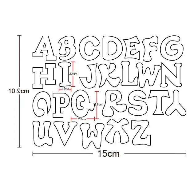 Craft Dies Metal Cutting Dies Cut Die Mold Alphabets Letter Number Scrapbooking Dies Paper Knife Mould Blade Punch Stencils Dies