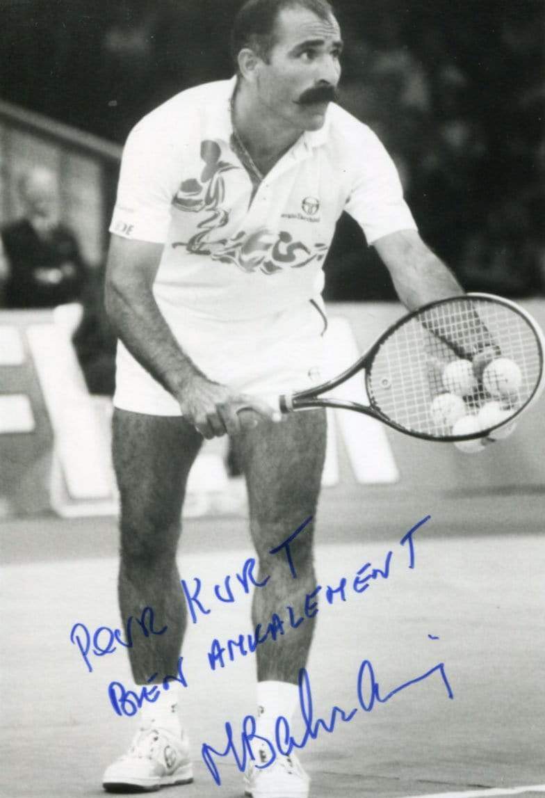 Mansour Bahrami TENNIS autograph, signed Photo Poster painting