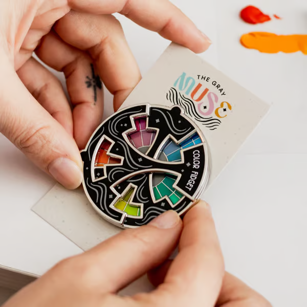 Color Fidget Enamel Pin