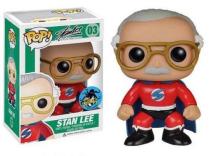 Funko Pop Stan Lee #03 Superhero Nycc Comikaze Exclusive Red Vinyl Figure