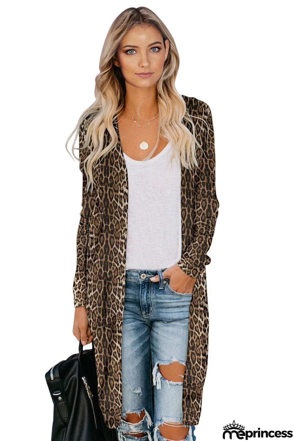 Print Long Cardigan