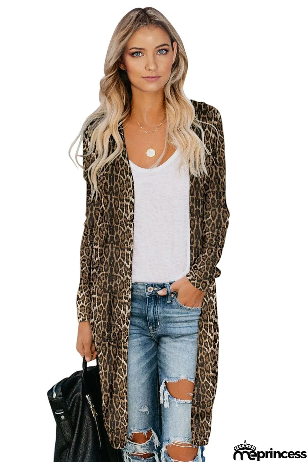 Print Long Cardigan