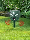 Solar Animal Repeller Mouse Repellent IP44 Waterproof for Raccoons Rabbits Foxes