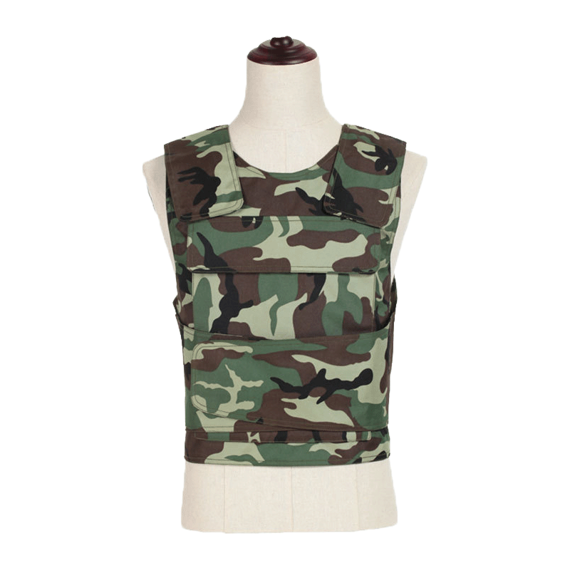PE Tactical  Bulletproof Vest Bulletproof And Stab-Proof Clothing Safety Protection Tactical Vest Special Combat Weight-Bearing Camouflage Bulletproof Vest