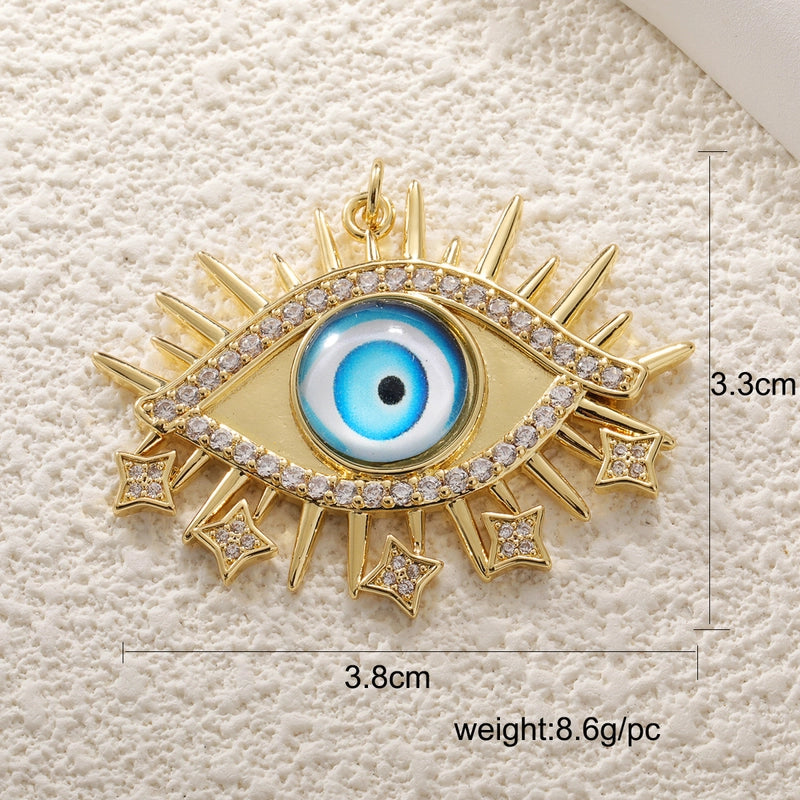 1 Piece Copper Devil’s Eye Jewelry Accessories Pendant