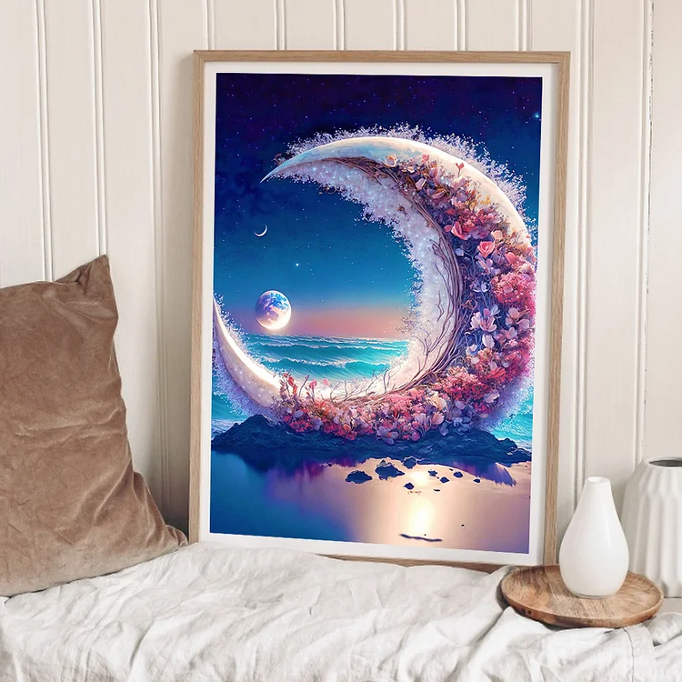 Beach Scenery 30*40cm(canvas) full round drill diamond painting