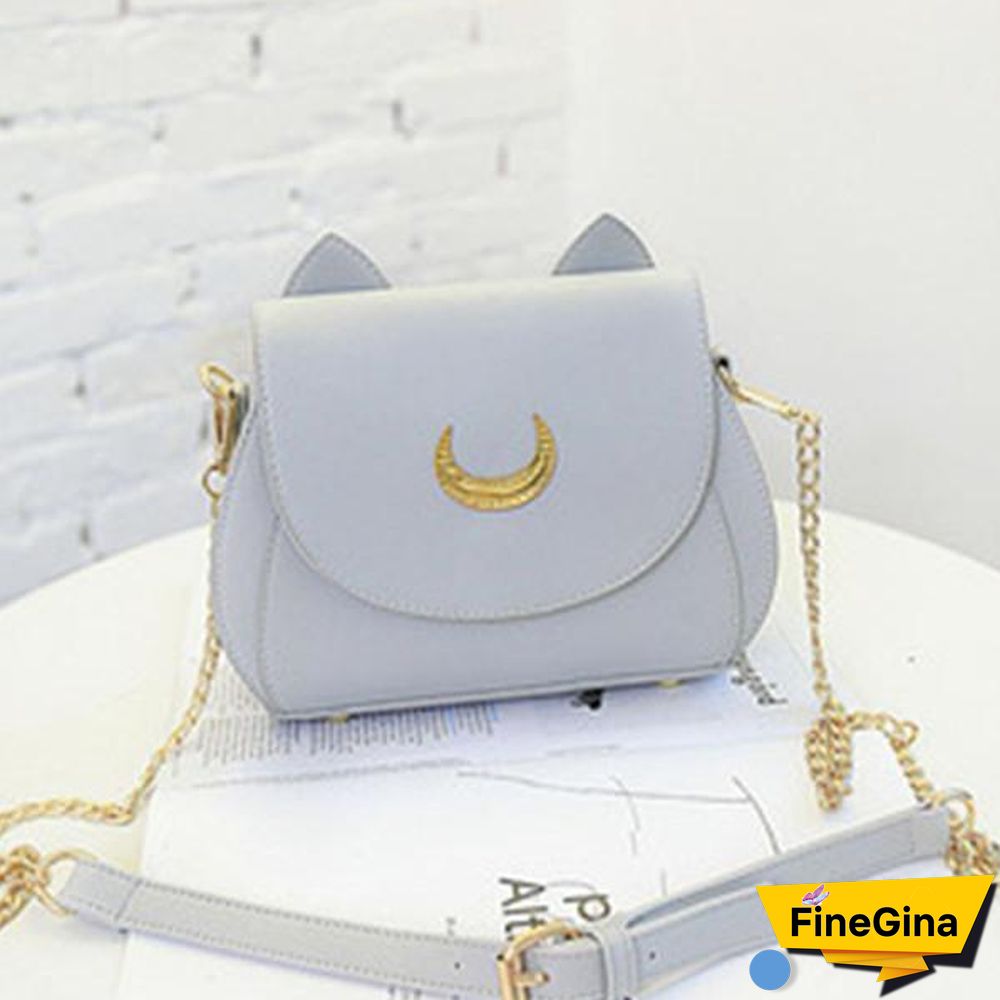 Sweet Moon Print Ear Pattern Design Crossbody Bag Cute Bag