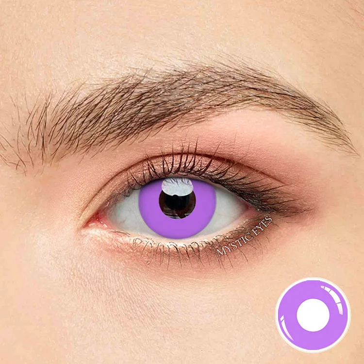 Circle Block Grey Violet Block Contact Lenses