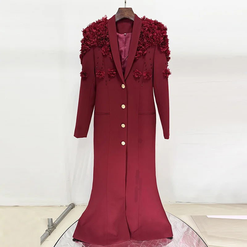 Nigikala Nigikala New Star Fashion Heavy Industry Nail Bead Three-Dimensional Flowers Green Fruit Collar Dress Dress Dress Dress