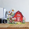 (US Only)Acrylic 2D Flat Print Farm DIY Diamond Painting Tabletop Ornaments Kit Decor