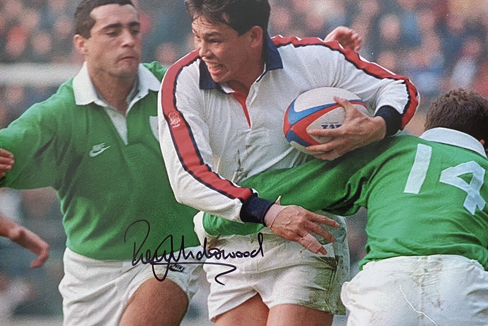 Rory Underwood Genuine Hand Signed England 12x8 Photo Poster painting