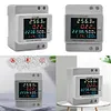 6IN1 DIN-Rail AC Volt Monitor Digital Active Power Factor Energy Meter 110V 220V