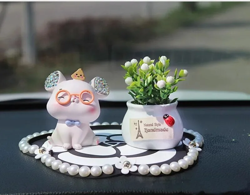 Creative Car Decoration Cute Mouse Car Doll High-end Car Interior Ornament Decoration Gift