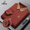 Pure cotton business embroidered polo shirt