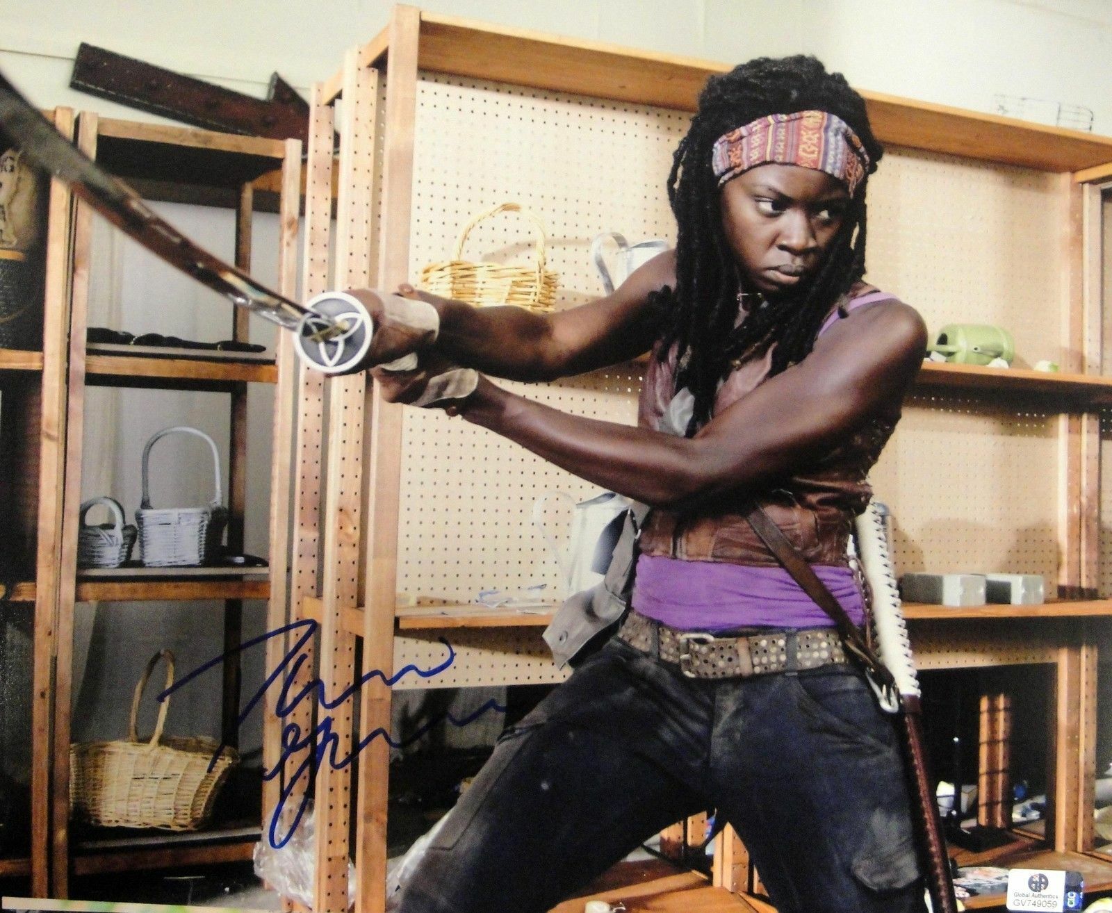 Danai Gurira Signed Autograph 11x14 Photo Poster painting The Walking Dead Michonne JSA U16317