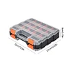 Double Side Tools Box Organizer Hardware Storage Box for Screws Nuts Nails Bolts