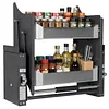 [US Local Warehouse] 2 Tier Pull Down Shelf Heavy Duty Cabinet Organizer for Kitchen Pots Pans
