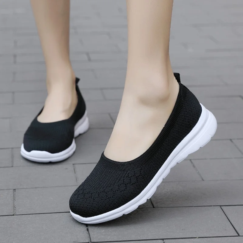 Women Shoes Women Flats Shoes 2020 Breathe Soft Color Slip On Flat Shoes Ballet Flats Comfortable Ladies Shoe Mesh Zapatos Mujer