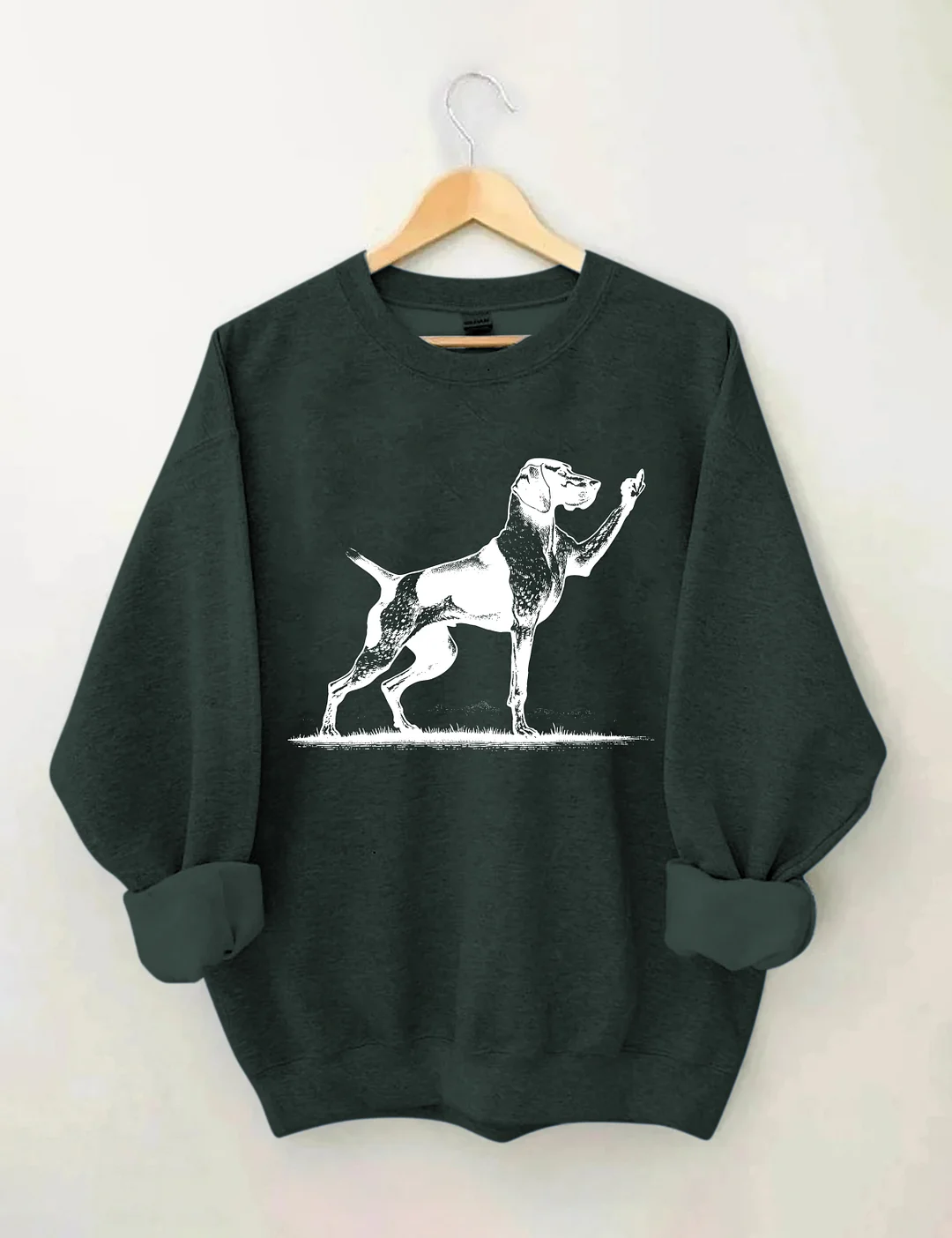 Rude Pointer Dog German Shorthair Dog Sweatshirt