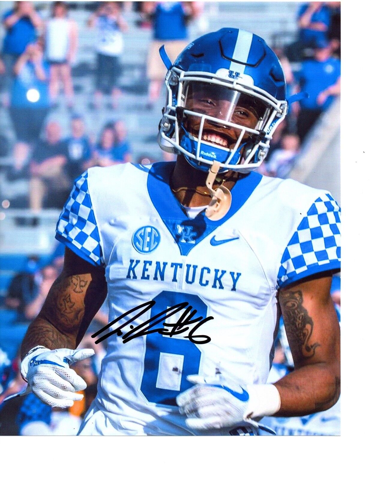 Lonnie Johnson Jr. Kentucky Wildcats signed autographed 8x10 football Photo Poster painting E