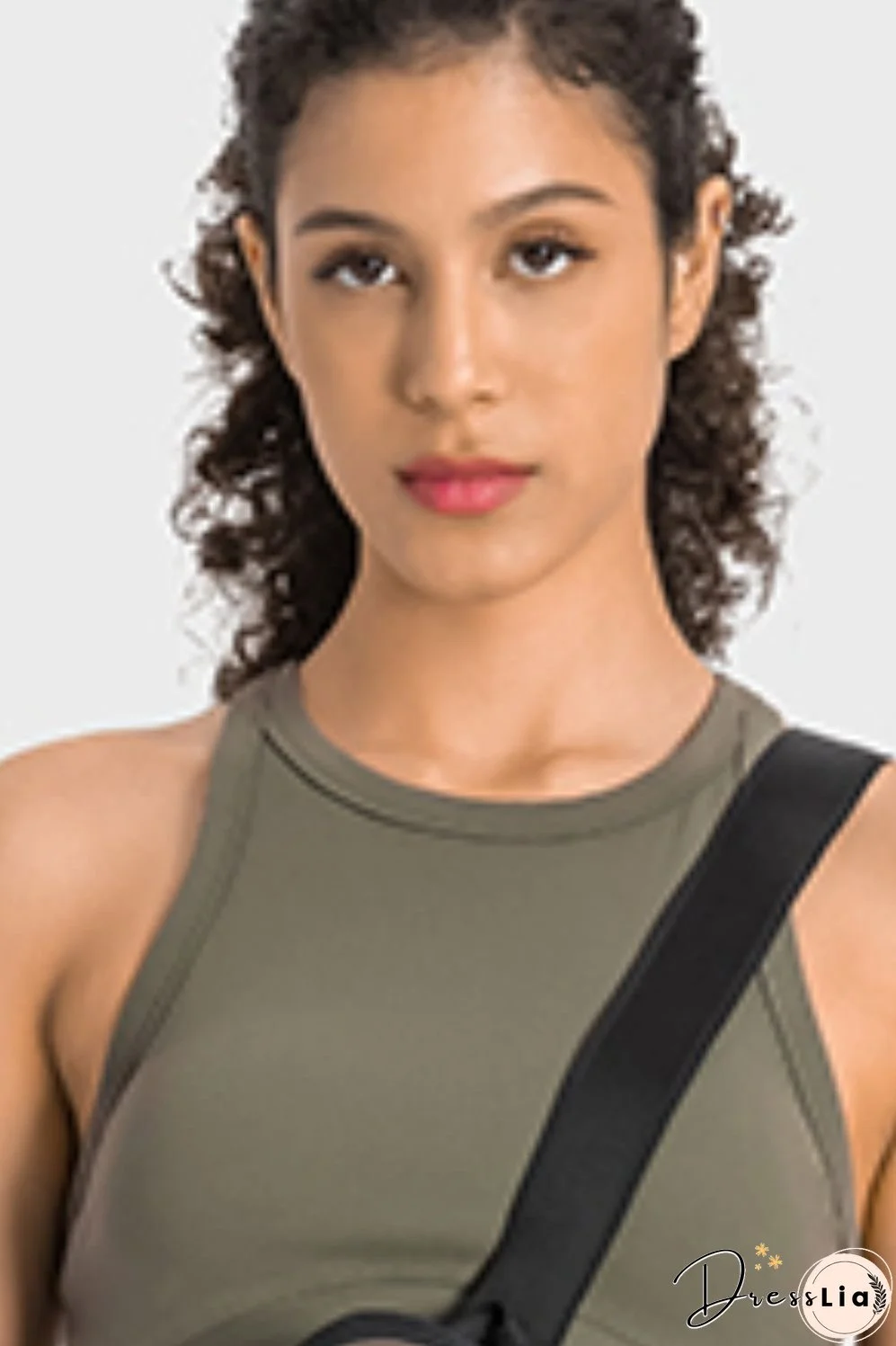 Racerback Cropped Sports Tank