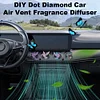 (US Local)Diamond Painting Car Aromatherapy Vent Clip Bling Air Vent Decorations (E)