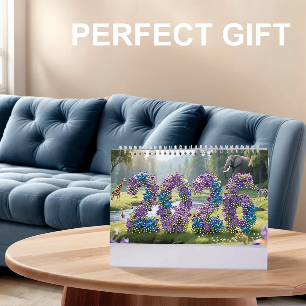 5D/DIY Calendar Crystal Painting Desk Calendars Kit Diamond Painting Calendar