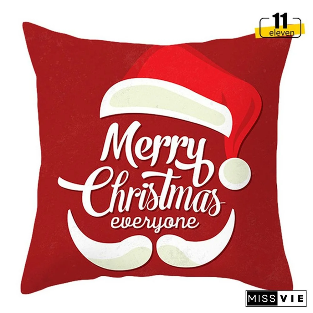 Newst Christmas Xmas Red Pillow Case Cover Santa Claus Cushion Cover Warm Autumn Winter Pillowcase Christmas Decorations For Home Year