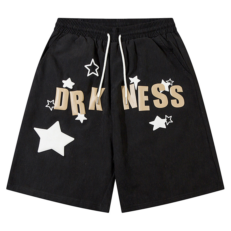 Y2K Star Letter Printing Pattern Street Casual Shorts -Hiphopee.com